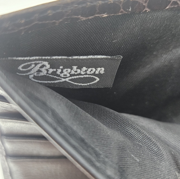 Brighton reptile print brown small wallet - Picture 6 of 7